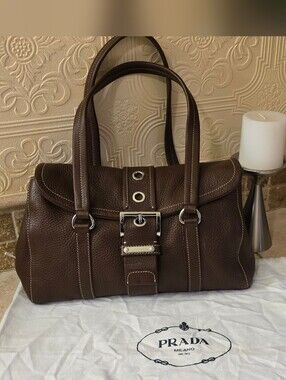 PRADA - AUTHENTIC - BROWN HANDBAG